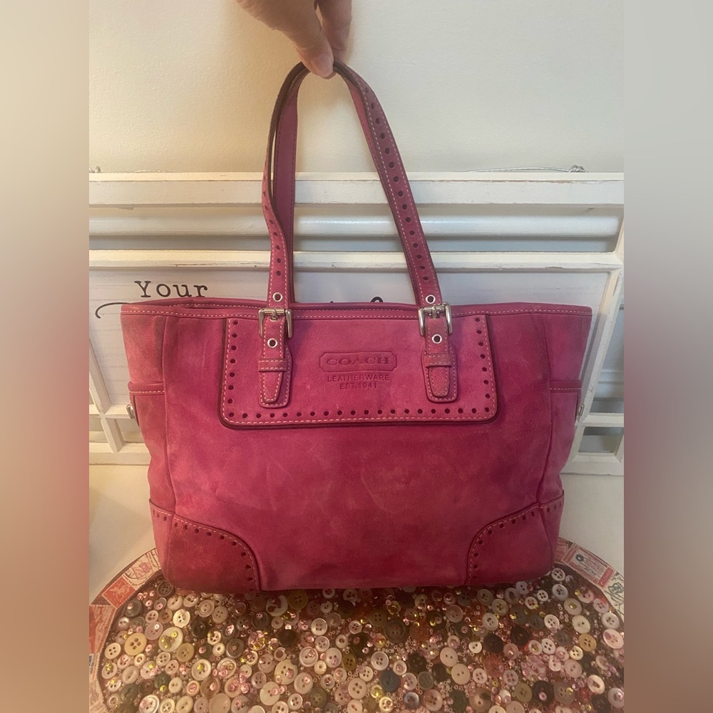 Coach Pink Tote Bag